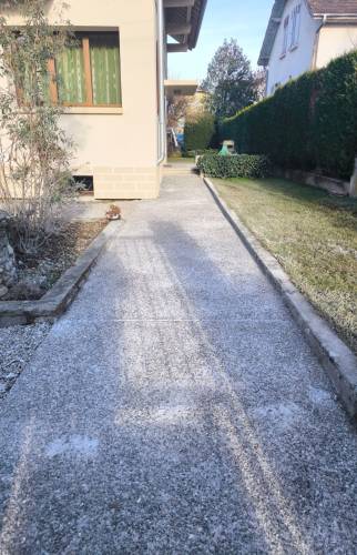 Travaux avant après terrasse Thonon-les-Bains
