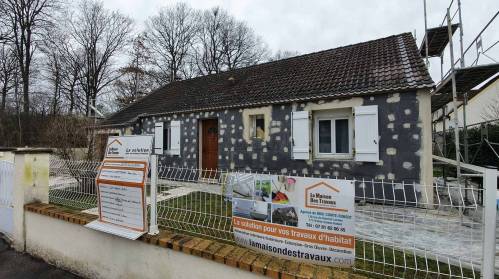 Travaux d'isolation thermique extérieure en cours - Sénart 77127