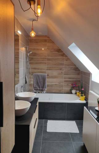 Rénovation salle de bain sous comble Essonne