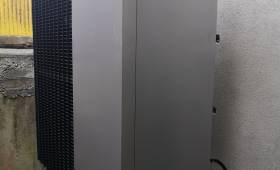 Installation du groupe extérieur de la nouvelle pompe à chaleur air eau