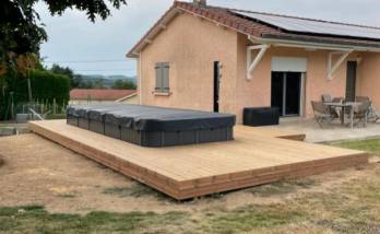 Terrasse en bois Saint-Laurent-de-Chamousset