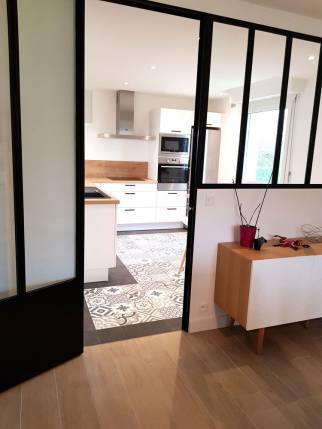 Verrière d'atelier et rénovation cuisine