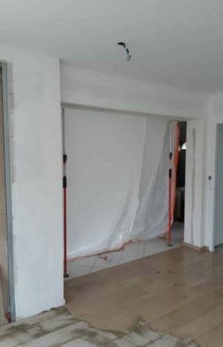 Ouverture du mur porteur existant/extension