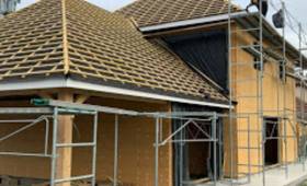 Réalisation d'une extension de maison en bois près de Pau