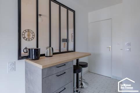 Rénovation complète de cet appartement pour une location meublée, quartier d'affaires Lyon Part Dieu