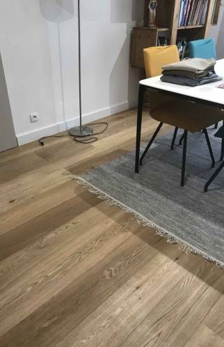Pose d'un nouveau parquet