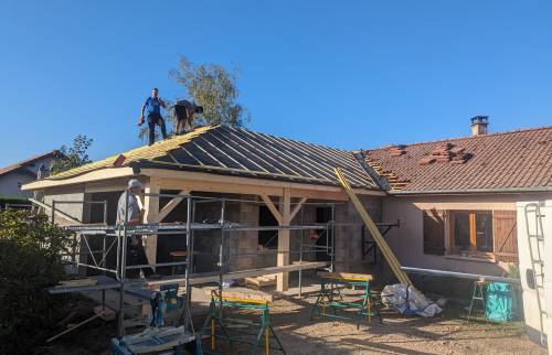 Début d’une extension de 35 m² sur Champier