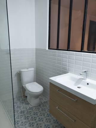 Carrelage de salle de bain antidérapant