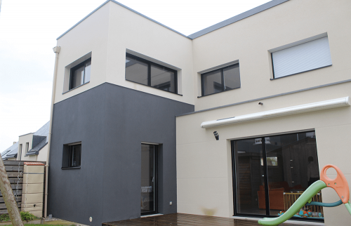 Surélévation de maison à toit plat