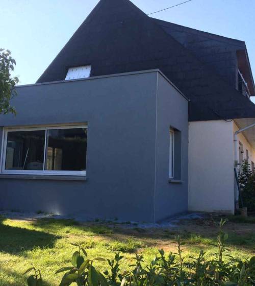 Agrandissement maison extension latérale