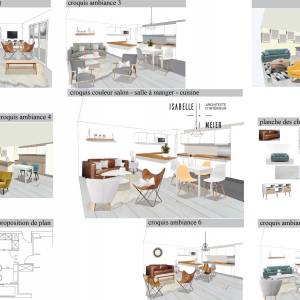 Aménagement d'un salon-salle à manger-cuisine par Isabelle Meier - La Maison Des Architectes