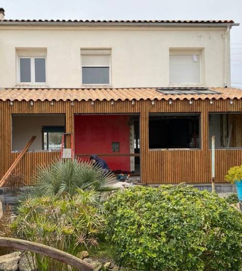 Création d'un agrandissement en bois