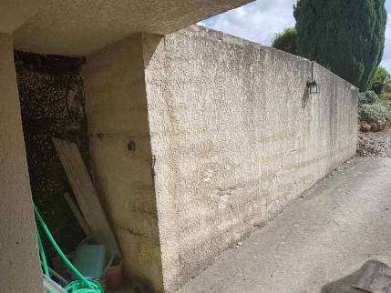 Descente de garage avant travaux de maçonnerie extérieure - Evry-Grégy-sur-Yerres 77166