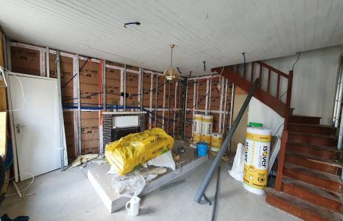 Travaux en cours - Rénovation maison à Janzé