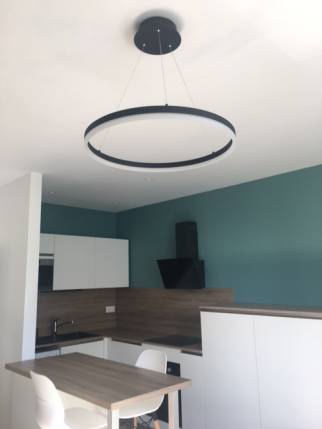 Murs et plafond après isolation et rénovation d'appartement - Nantes 44