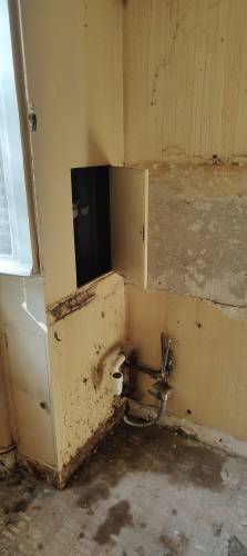 Rénovation complète de cuisine dans un appartement ancien à Sète (34200) avant