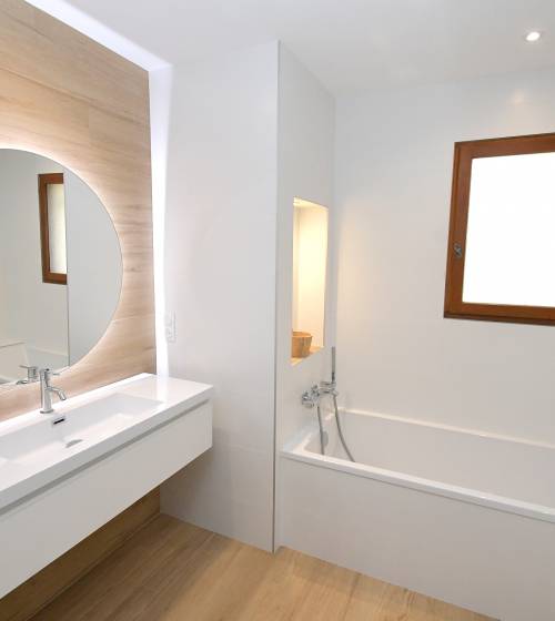 Salle de bain rénovée à Saint-Nicolas-de-Macherin