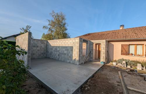Début d’une extension de 35 m² sur Champier