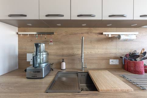 Cuisine entièrement rénovée qui donne la pêche !