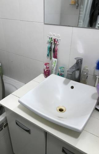 Plan vasque avant rénovation - Paris