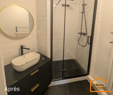 Salle de bain après