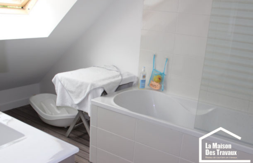 APRES Réalisation de la salle de bain dans les combles