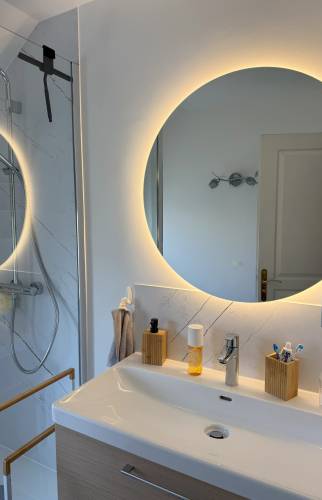 Meuble vasque avec miroir Limours