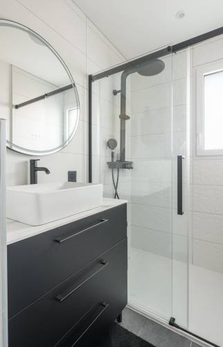 Transformation d’un double garage en habitation- La Haie Fouassière (44690)- salle d'eau