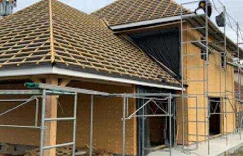 Réalisation d'une extension de maison en bois près de Pau