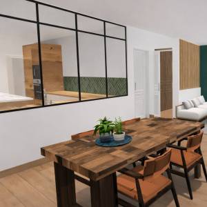 Salle à manger rénovée