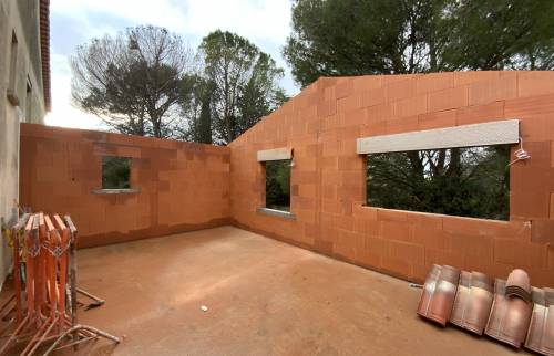 Photo de chantier d'agrandissement "Gros Oeuvre" La Maison Des Travaux Ales