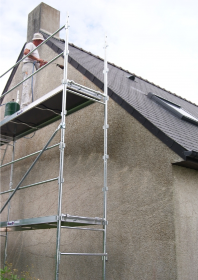 Rénovation de façades style longere colombage à L’AIGLE