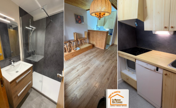  La Maison des Travaux Albertville Moûtiers, rénovation appartement Méribel, rénovation salle de bains Méribel, douche moderne Méribel, parquet PVC Méribel