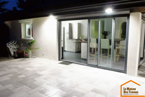 façade maison extension