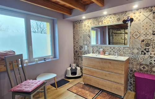Rénovation ferme bressane - salle de bain
