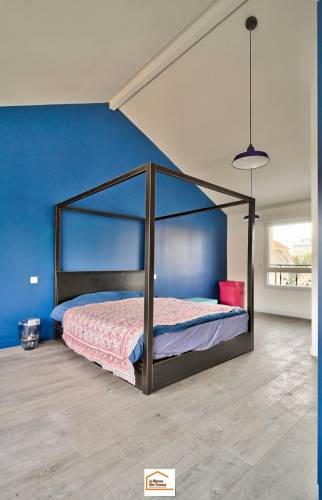 Intérieur de la surélévation en bois à Asnières