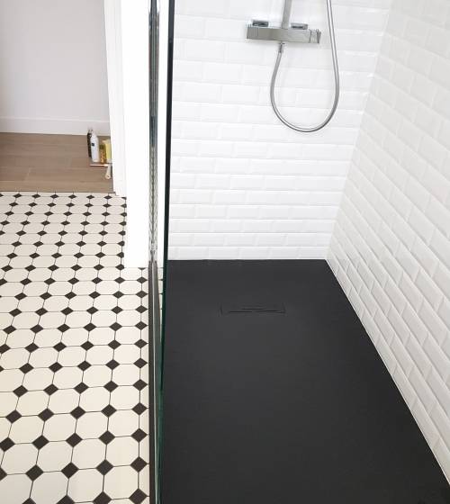 douche à l'italienne après rénovation à Crozon (29160)