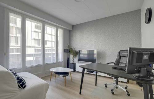 Rénovation Appartement Haussmannien Lyon 6 - Espace Bureau
