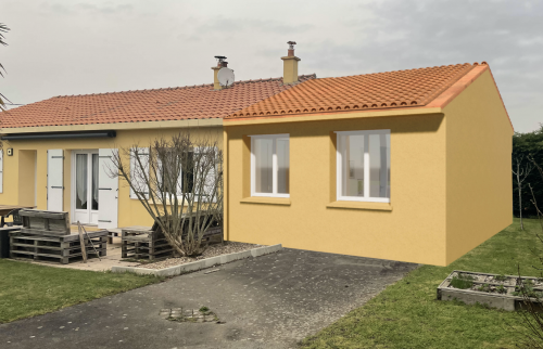  Création d'une suite parentale de 20 m² à Maisdon-sur-Sèvre - simulation après projet