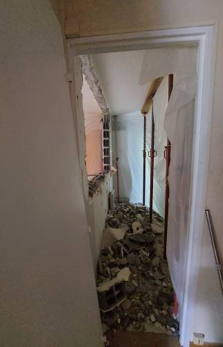 Démolition en cours