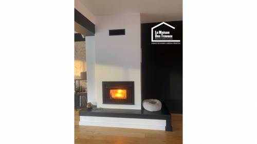 Création d'une cheminée avec insert Vannes