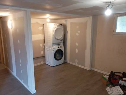 buanderie dans sous-sol