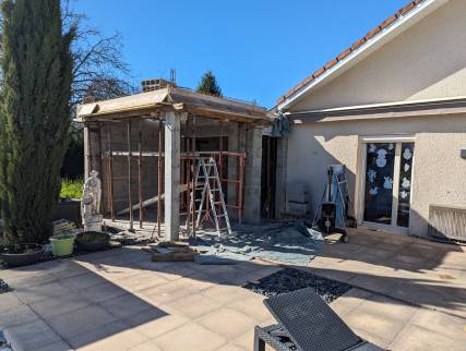  travaux extension de maison toit plat
