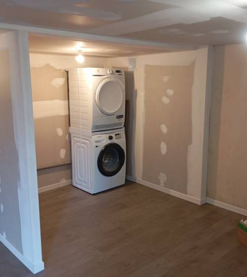 buanderie dans sous-sol