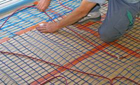 installation d'un plancher chauffant électrique