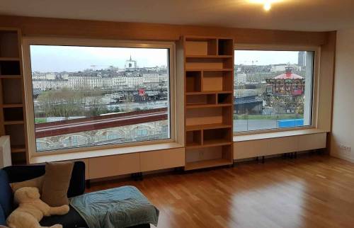 Meuble bibliothèque salon