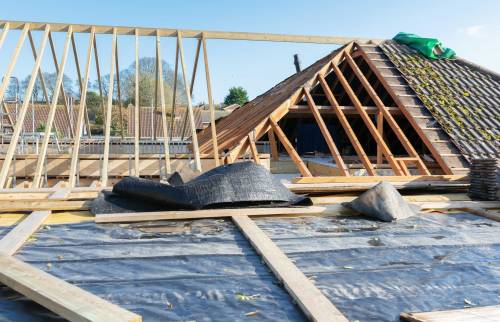 Surélévation bois toiture