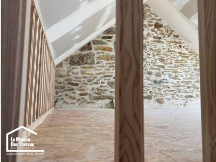 Création d'un bureau dans les combles à Vannes
