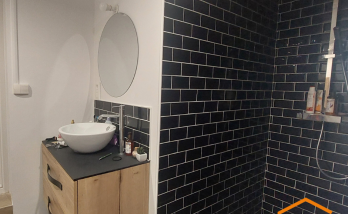 Meuble vasque en bois