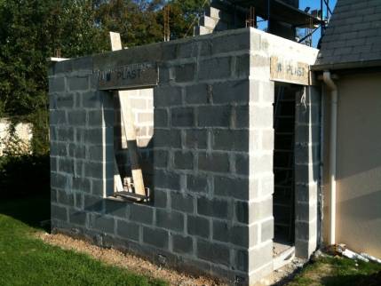 Construction d'un garage